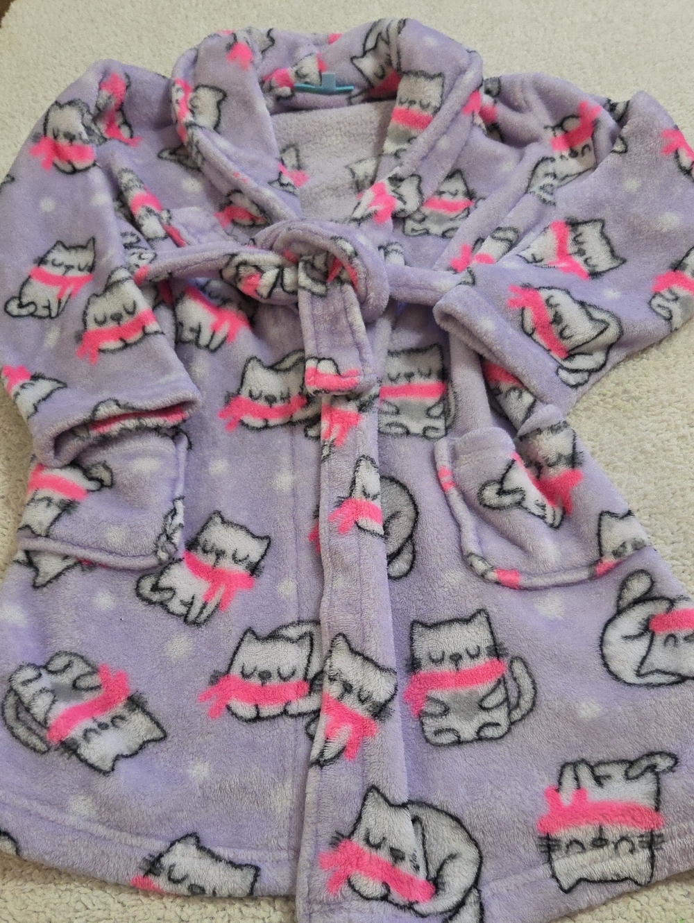 LIGHTNING BUG CAT BATHROBE